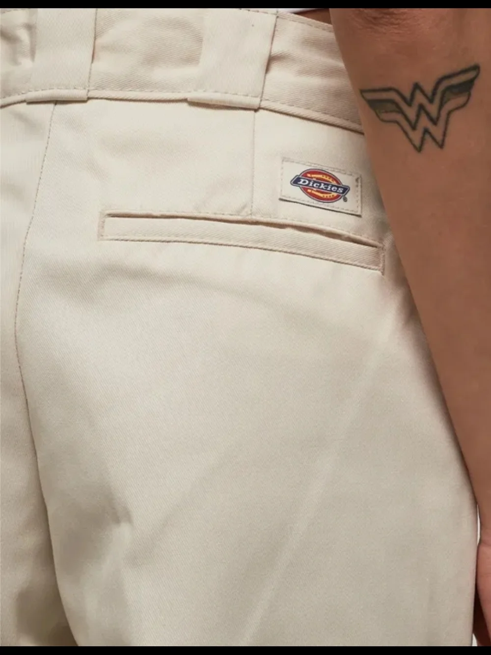 Dickies 874 Straight-Leg Chinos in Cream Size 26 Womens Tan - Picture 2 of 6